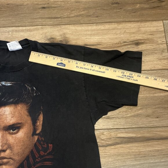 VTG 1990 Elvis Presley Winterland Graphic T Shirt Adult SZ XL Black 90s Music - Picture 9 of 12